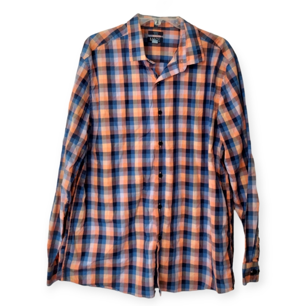MADE Cam Newton plaid button down